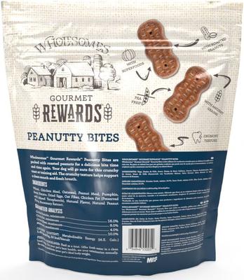 Bundle: Wholesomes Rewards Smoky Bites Biscuit + Rewards Peanutty Bites Biscuit Dog Treats