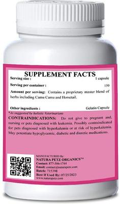 BLADDER MATTERS MAX* Master Blend Bladder Control & Leakage Support* Dog Supplement, 150 count