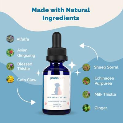 Immunity Blend Immune Health Liquid Cat & Dog Supplement, 2-fl oz bottle