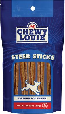 5" Steer Sticks Dog Treat, 5 count