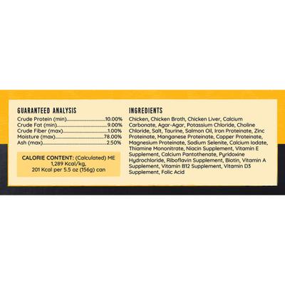 98% Chicken & Liver Grain-Free Canned Cat Food, 5.5-oz, case of 24