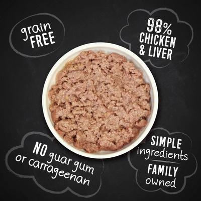 98% Chicken & Liver Grain-Free Canned Cat Food, 5.5-oz, case of 24