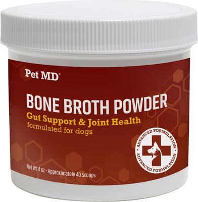 Gut Support & Joint Health Bone Broth Powder Dog Supplement, 4-oz jar
