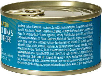 Chicken & Salmon Flaked Canned Wet Cat Food, 2.8-oz can, case of 12