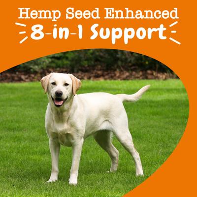 Hemp Elements 8-in-1 Bites Chicken Flavored Soft Chews Multivitamin for Dogs, 180 count