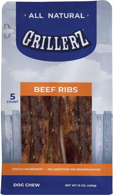 Beef Ribs Dog Treats, 5 count
