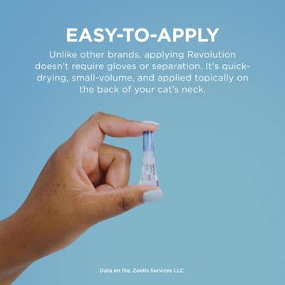 Solución tópica para gatos, 15.1-22 lbs, (caja gris topo), 6 dosis (suministro para 6 meses)