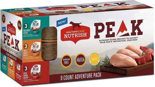 PEAK Grain-Free Adventure Variety Pack Wet Dog Food, 3.5-oz tray, bundle of 18