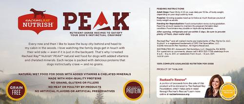 PEAK Grain-Free Adventure Variety Pack Wet Dog Food, 3.5-oz tray, bundle of 18