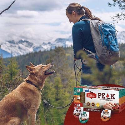 PEAK Grain-Free Adventure Variety Pack Wet Dog Food, 3.5-oz tray, bundle of 18