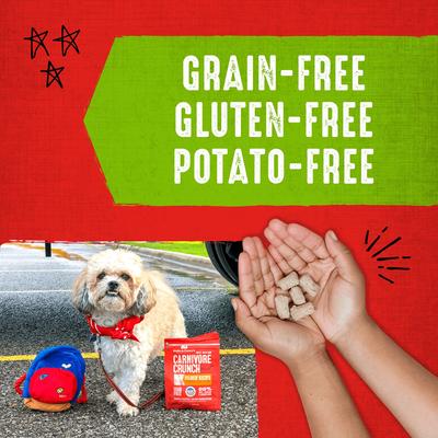 Carnivore Crunch Cage-Free Duck Recipe Freeze-Dried Raw Dog Treats, 3.25-oz bag