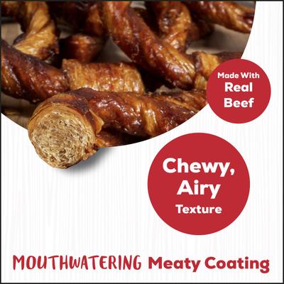 Rawhide-Free Beef Rings Dog Chew Treats, 7 count