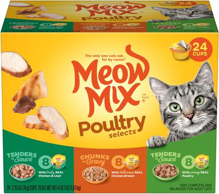 Poultry Selects Variety Pack Wet Cat Food, 2.75-oz cup, case of 24