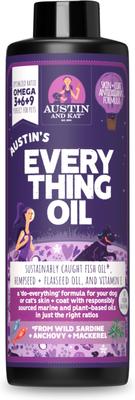 Austin's Everything Oil Omega Fish Oil Liquid Skin & Coat Supplement for Dogs, 16-fl oz bottle
