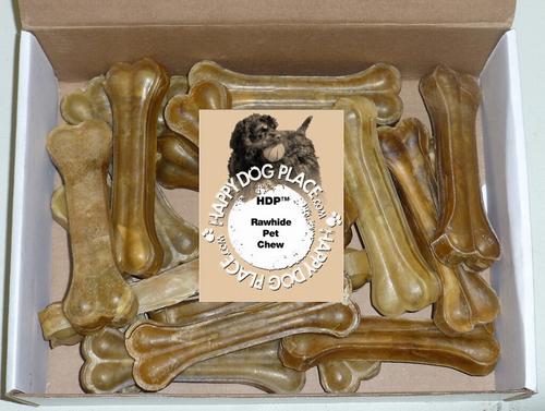 Pressed Rawhide Bone 12" Dog Treats, 10 count