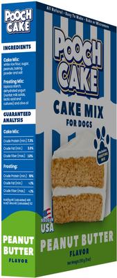 Wheat-Free Peanut Butter Cake Mix & Frosting Dog Birthday Cake, 9-oz box