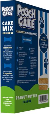 Wheat-Free Peanut Butter Cake Mix & Frosting Dog Birthday Cake, 9-oz box