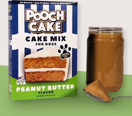 Wheat-Free Peanut Butter Cake Mix & Frosting Dog Birthday Cake, 9-oz box