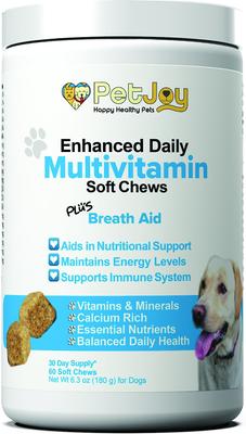 Enhanced Daily Multivitamin Soft Chews Supplement for Dogs, 60 count
