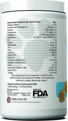 Enhanced Daily Multivitamin Soft Chews Supplement for Dogs, 60 count