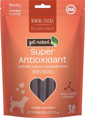 Super Antioxidant Grain-Free Dental Stick Dog Treats, Large, 36 count