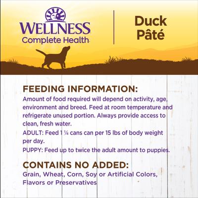 Complete Health Duck & Sweet Potato Formula Canned Dog Food, 12.5-oz, case of 12