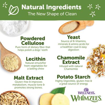 by Wellness Occupy Antler Dental Chews Natural Grain-Free Dental Dog Treats, Large, 6 count