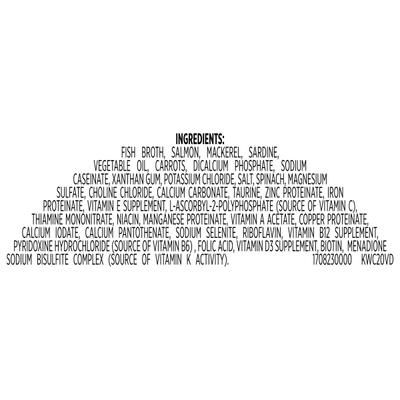 Purrfect Entrees Grain-Free Sea-Sational Florentine with Wild Caught Salmon & Veggies in Creamy Sauce Wet Cat Food, 2-oz can, case of 12