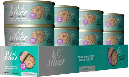Silver Tuna & Mackerel Grain-Free Wet Cat Food, 2.4-oz, case of 12