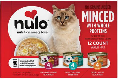 Chicken, Tuna & Pumpkin with Whole Meat Variety Pack Minced Wet Cat Food, 2.8-oz can, case of 12