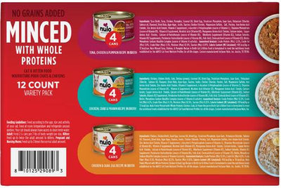 Chicken, Tuna & Pumpkin with Whole Meat Variety Pack Minced Wet Cat Food, 2.8-oz can, case of 12