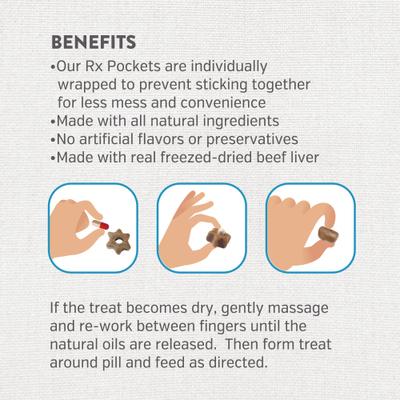 Rx Pockets Peanut Butter Dog Treats, 5.3-oz bag