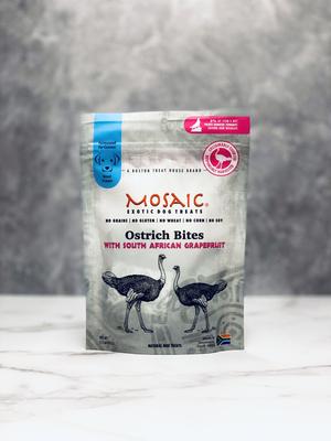 South African Ostrich Bites Mango Infused Jerky Dog Treats, 3-oz bag