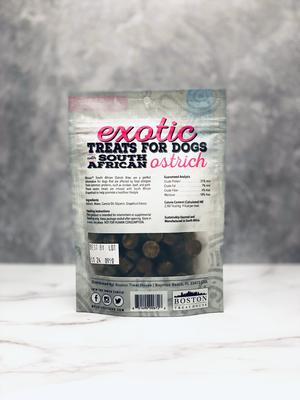 South African Ostrich Bites Grapefruit Infused Jerky Dog Treats, 3-oz bag