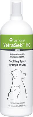 VetraSeb HC Spray de tratamiento para perros y gatos, botella de 8 onzas líquidas