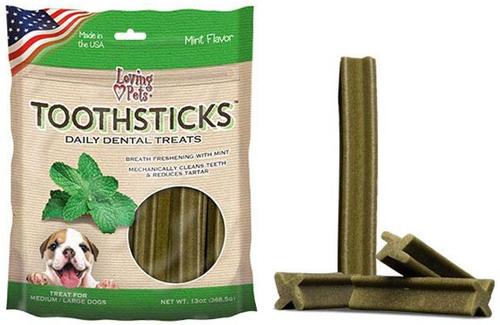 Toothsticks Small Mint Daily Dog Dental Treat, 13-oz bag