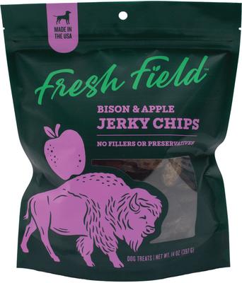 Bison & Apple Non-GMO Jerky Dog Treats, 14-oz bag