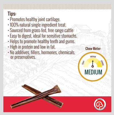 Gullet Sticks Beef Flavored 4 to 5-in Dog Chews, 16-oz pouch