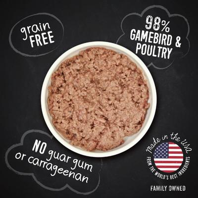98% Gamebird Poultry Grain-Free Dog Food, 13-oz, case of 12