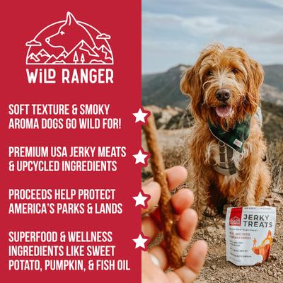 Beef, Sweet Potato, Pumpkin & Flaxseed with Real Superfoods Jerky Dog Treats, 8-oz bag