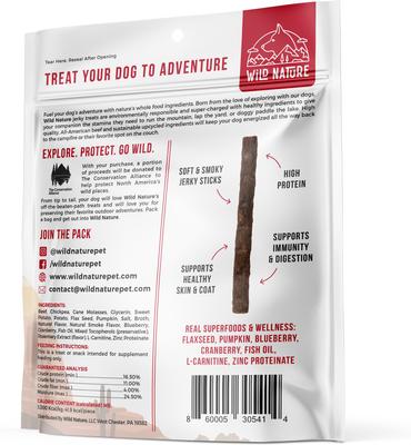 Beef, Sweet Potato, Pumpkin & Flaxseed with Real Superfoods Jerky Dog Treats, 8-oz bag