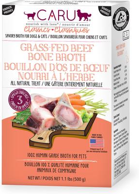 Free Range Chicken Bone Broth Human-Grade Dog & Cat Wet Food Topper, 1.1-lb box