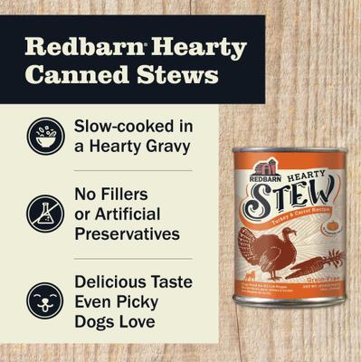 Grain-Free Turkey & Carrot Stew Wet Dog Food, 12-oz can, case of 12