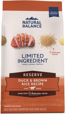 Limited Ingredient Reserve Duck & Brown Rice Recipe Dry Dog Food, 22-lb bag