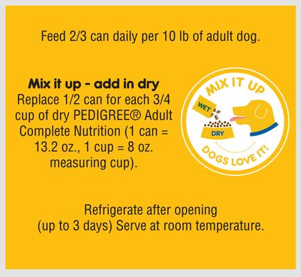 Chopped Ground Dinner Chicken & Rice Dinner Canned Wet Dog Food, 13.2-oz can, 12 count