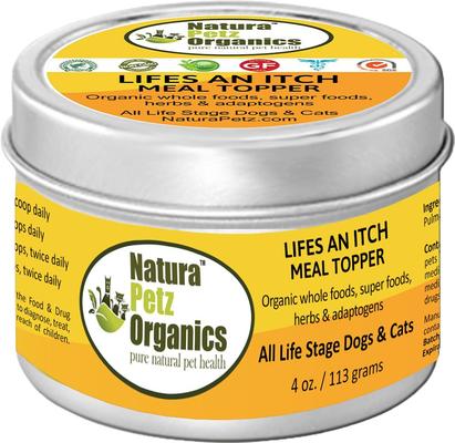 Life's An Itch Turkey Flavored Powder Allergy Supplement for Dogs & Cats, 4-oz tin