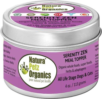 Serenity Zen Turkey Flavored Powder Calming Supplement for Dogs & Cats, 4-oz tin