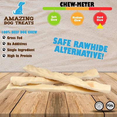 6-inch Beef Cheek Strips Dog Treats, 12 count