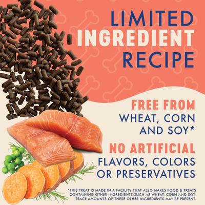 Barkery Salmon Recipe Soft Chew Training Bites Dog Treats, 16-oz bag