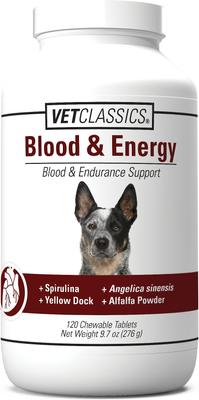 Suplemento masticable para perros Blood & Energy Blood & Endurance Support, 120 comprimidos